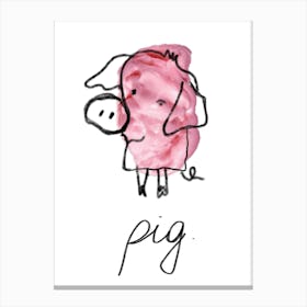 Pig 1 Canvas Print