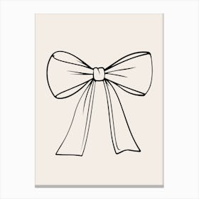Bow Drawing Canvas Print