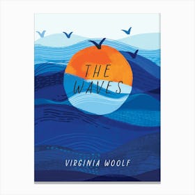 Book Cover - The Waves by Virginia Woolf Canvas Print