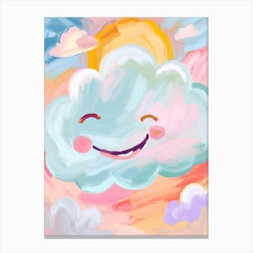 Lachende Wolke 1 Canvas Print