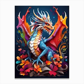 Colorful Dragon 3 Canvas Print