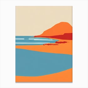 Shelly Beach Australia Midcentury Canvas Print