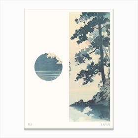 Ise Japan 5 Cut Out Travel Poster Canvas Print