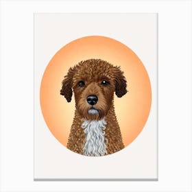 Spanish Water Dog Illustration dog Canvas Print