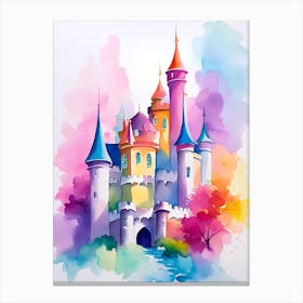 Watercolor Castle 2 Canvas Print