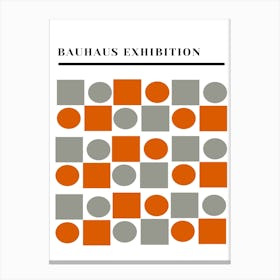 Bauhaus Orange Exhibition Canvas Print