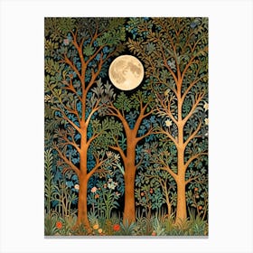 William Morris Moonlight In The Forest 115 Canvas Print