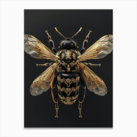 Gold Bee 2 Canvas Print