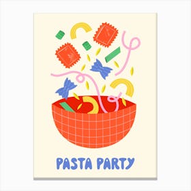 Pasta Party Canvas Print