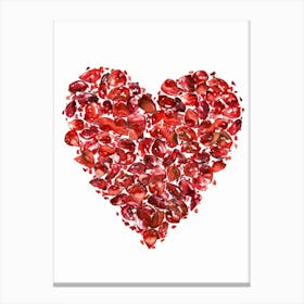 Heart Of Pomegranate Canvas Print