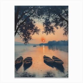 Sunrise On The Lake Canvas Print