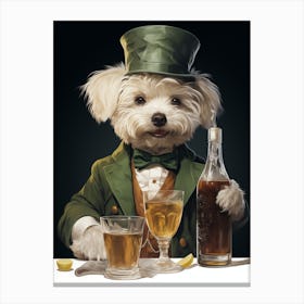 Leprechaun Dog 1 Canvas Print