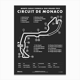 Circuit De Monaco Canvas Print