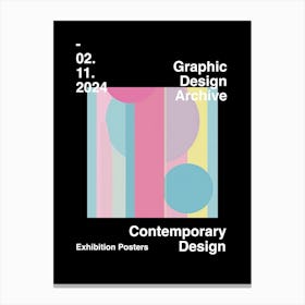 Graphic Design Archive Poster 33 Canvas Print