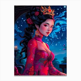 Geisha Girl Canvas Print