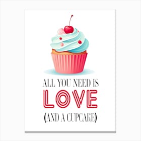 Cupcakes & Valentine's Day Canvas Print