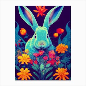 Colorful Rabbit Canvas Print