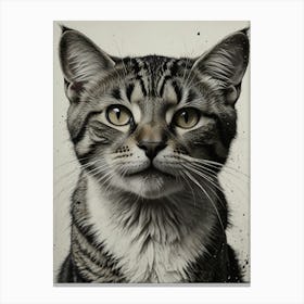 Cat Painting 2 Canvas Print