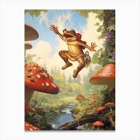 Leap Of Faith Storybook Frog 1 Canvas Print