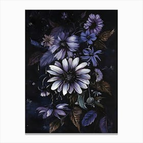 Purple Daisies Canvas Print