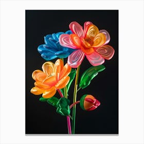 Bright Inflatable Flowers Dahlia 2 Canvas Print