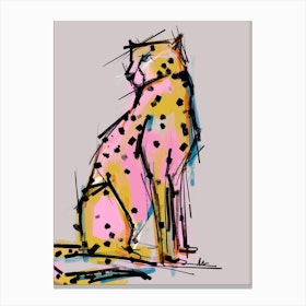 Vibrant  Cheetah Canvas Print