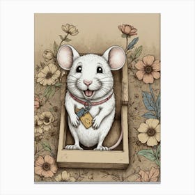 Mouse In A Box 1 Canvas Print