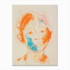 Child'S Face Canvas Print