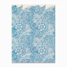 Blue Marigold, William Morris Canvas Print