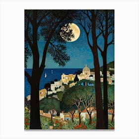 William Morris Moonlight In The Woods 99 Canvas Print