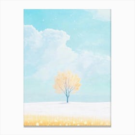 Tree In The Snow 1 Canvas Print