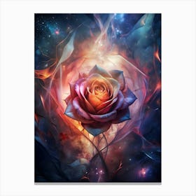 Rose In Space 1 Canvas Print