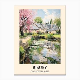 Bibury (Gloucestershire) Painting 6 Travel Poster Canvas Print