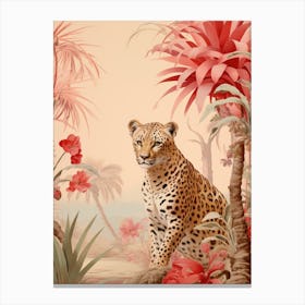 Leopard In The Jungle 4 Canvas Print