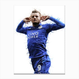 Jamie Vardy Leicester City Painting Canvas Print