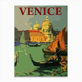 Sailing Boats In Venice, Italy Canvas Print