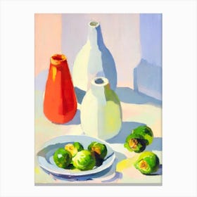 Brussels Sprouts 3 Tablescape vegetable Canvas Print