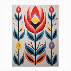 Flower Motif Painting Tulip 6 Canvas Print
