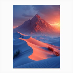 Sunset In The Desert 2 Canvas Print