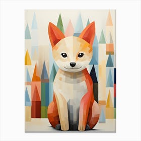 Fox love Canvas Print