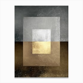 Geometric art with gold 5 Canvas Print