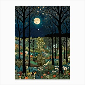 William Morris Night In The Woods 21 Stampe su tela