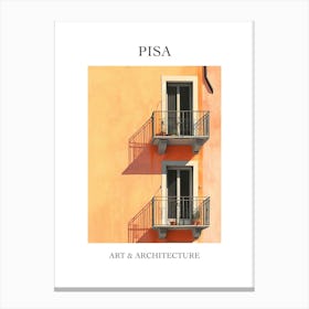 Pisa Travel And Architecture Poster 4 Canvas Print