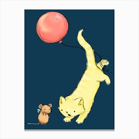 Cat And Mouse Canvas Print