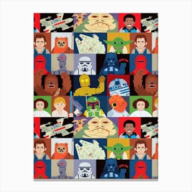 Star Wars Characters 1 Canvas Print