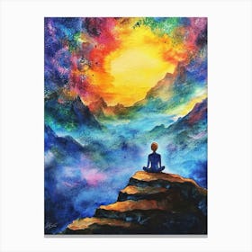 Meditation Painting Canvas Print