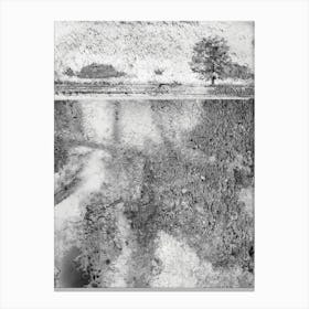 Textured Misty Landscape Canvas Print