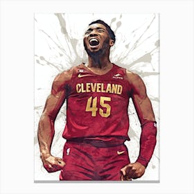 Donovan Mitchell Cleveland Cavaliers 1 Canvas Print