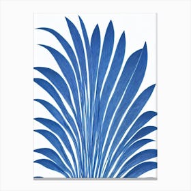 Dracaena Stencil Style Plant Canvas Print