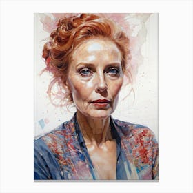 Woman With Red Hair Canvas Print